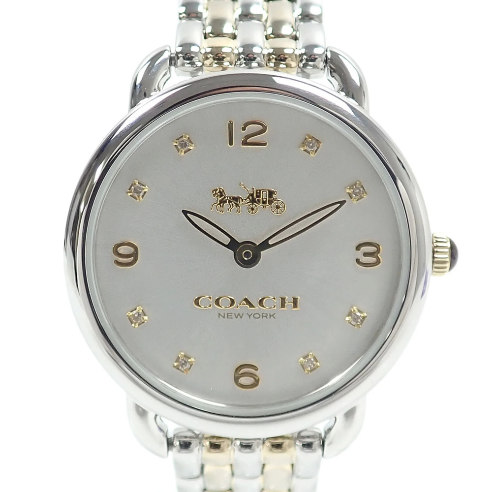 Coach Delancey Women's Quartz Watch, Stainless Steel, CA114.7.14.1415, Batter...